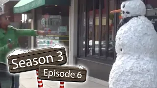 Funny - Scary Snowman Hidden Camera Prank on Thayer St