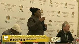 Public Hearing: Basic Education Laws Amendment Bill, Mayibuye Multipurpose Centre, Galeshewe- No…