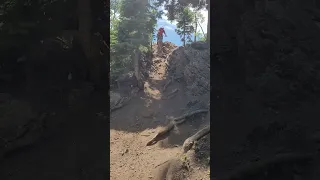My First attempt going through the "Waterfall" on the NCS Trail at Deer Valley.