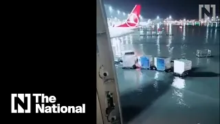 Travellers stranded for hours as Dubai airport floods