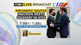 WION Live Broadcast | Emmanuel Macron meets Volodymyr Zelensky in Kyiv | Direct from Washington, DC