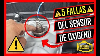 5 FALLAS Del SENSOR De OXÍGENO 🛑  Esto Le PASARÁ A Tu CARRO😱