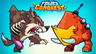 TEST NEW UNITS! Videos for kids about FIGHTING and BATTLE in the ARENA Game Tower Conquest