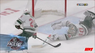 Devan Dubnyk Unbelievable Save of the Year Candidate 10/5/17 vs Detroit