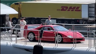 FERRARI ON BOARD SUPERYACHT ARRIVING IN F1 GP MONACO 2023​⁠@emmansvlogfr