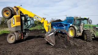 JCB loadall accident