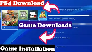 How to download & Install ps4 games files (Background Downloads)