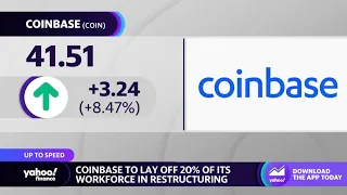 Coinbase cuts 20% of its workforce as part of restructuring plan