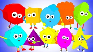 Ten Little Shapes + More Learning Rhymes and Songs for Kids