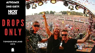 David Guetta x Nicky Romero x Afrojack | Drops Only | Tomorrowland 2013