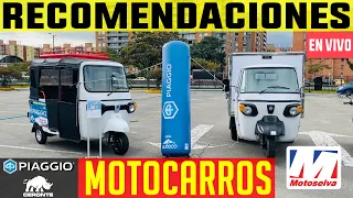 Recomendaciones Motocarros Auteco Piaggio Ape y Ceronte Tricargo 200. Motoselva