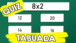 QUIZ DA TABUADA - Vamos Treinar a tabuada com essas 15 multiplicações