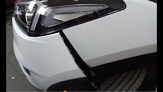 Как снять передний бампер и фару с Hyundai Tucson. How to remove bumper and headlight Hyundai Tucson