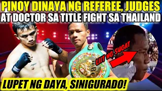 PINOY DINAYA SA THAILAND SAYANG WBC BELT - REFEREE SUSPENDIDO