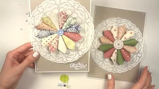 Как сделать новогоднюю открытку с венком - Скрапбукинг с детьми / Aida Handmade