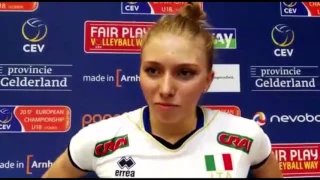 Euro Volley U18W: le parole di Sarah Fahr al termine della semifinale contro la Serbia