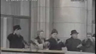 The last speech of Ceausescu