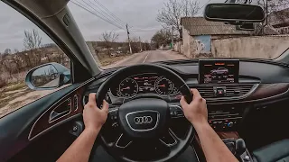 Audi A6 C7  2.0 TDI  POV Test Drive |0-100|