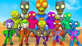 Plants vs Zombies 3 | Family Superhero VS Evolution Of Zombie | Comedy Video | 2D 3D Animation IRL