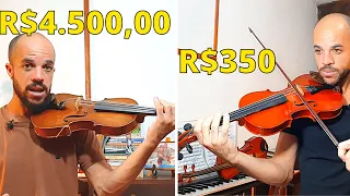 Você ouve diferença entre um violino barato e um violino Caro?