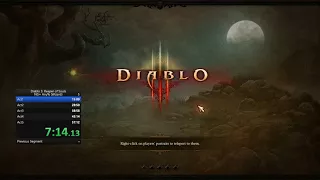 Diablo 3 Speedrun Any% NG+ Wizard 55:58 WORLD RECORD