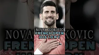 Novak Djokovic French Open History#shorts