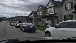 Devastating consequences after a heavy hail storm in Skyview NE, Calgary, Alberta, Canada