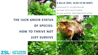 The IUCN Green Status of Species: how to thrive not just survive