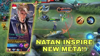 Natan Aggresive Gold Lane Inspire? Very Broken Damage! - Build Top 1 Global Natan | Mobile Legends