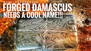 FORGING SOME NEW DAMASCUS STEEL: Help me Name This Pattern!!?!?