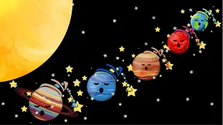 Baby sensory planets. Baby drift to sleep, twinkle twinkle little star lullaby - Adventure to sleep