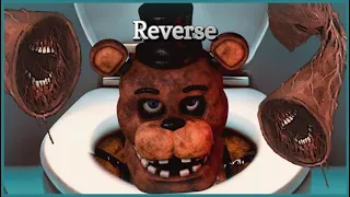 Five Nights at Freddy’s and Siren Head Skibidi Toilet Cover Reversed