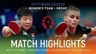 Highlights | Zeng Jian (SGP) vs Sarah De Nutte (LUX) | WT Grps | #ITTFWorlds2022