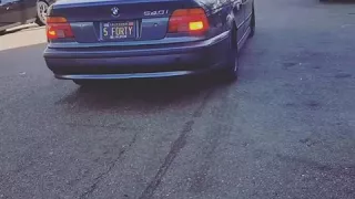 E39 540i straight pipe Burnout 6 speed