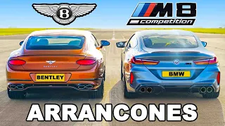 BMW M8 vs Bentley Continental GT: ARRANCONES