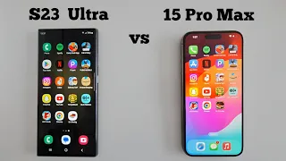 Samsung S23 Ultra vs 15 Pro Max || Speed Test