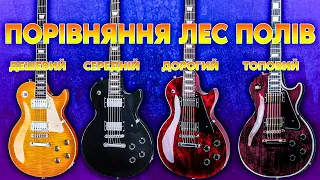 Дешевий vs Середній vs Дорогий vs Топовий Les Paul  Порівняння Гітар