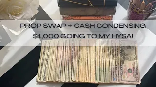 $1000 saved and going to my HYSA! | Cash Condensing | Prop Swap