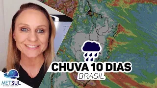 03/08/2020 - Previsão do tempo Brasil - Chuva 10 dias | METSUL
