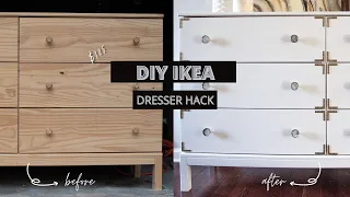 DIYing IKEA DRESSER (Affordable+Easy) | EXTREME TRANSFORMATION!!!