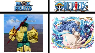 Blox Fruits Bosses Vs One Piece Characters In All Sea 😈