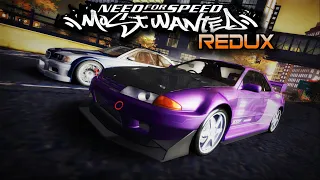 Beating RAZOR With A Nissan R32 GTR - NFS Most Wanted REDUX + Final Pursuit 4K 60fps