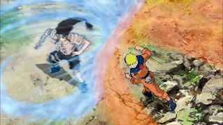 ナルトが九尾のチャクラを解放した後、ネジの究極の防御を打ち砕く | Naruto smashes Neji's ultimate defense using Nine Tails chakra