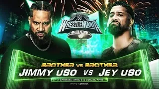 FULL MATCH Jey Uso VS Jimmy Uso | WrestleMania 40 - WWE-2K24 Version #wrestlemania40