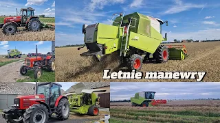 Letnie manewry ☆ Claas Avero 160 & Massey ferguson 6290