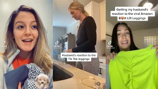 "Husband reaction on Amazon leggings"|TikTok Compilation|TikTok Sound