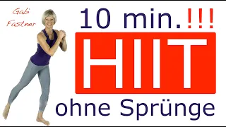 🌶️ 10 min. HIIT | high-intensity-intervall-training | ohne Sprünge und ohne Geräte