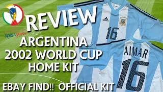 ARGENTINA 2002 World Cup Official Home Kit | EBAY FIND!!! | Retro Classic Football Shirt Review