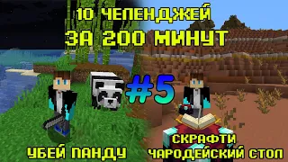 10 ЧЕЛЛЕНДЖЕЙ за 200 МИНУТ! (#5)|10 CHALLENGES in 200 MINUTES| Майнкрафт | в майнкрафте| майн|