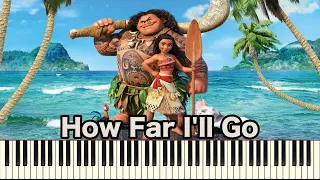 How Far I'll Go (from "Moana") [Synthesia Piano Solo]